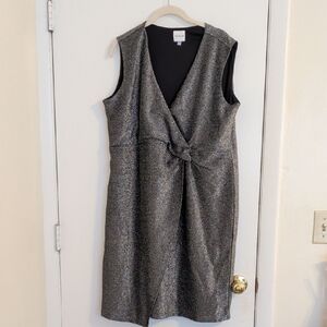 Metallic Midi Dress